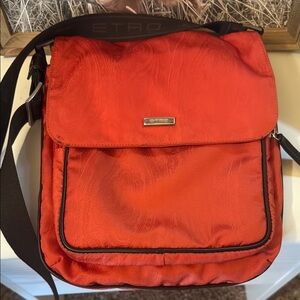 Etro Red Crossbody Bag with Structured Design